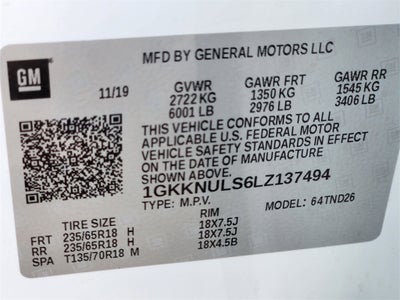 2020 GMC Acadia AWD SLT