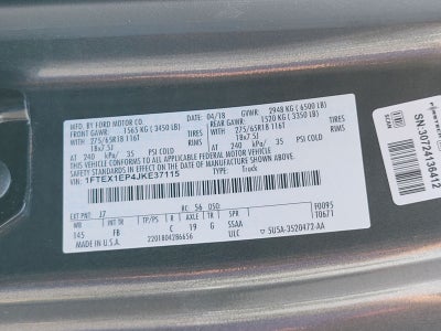 2018 Ford F-150 XLT