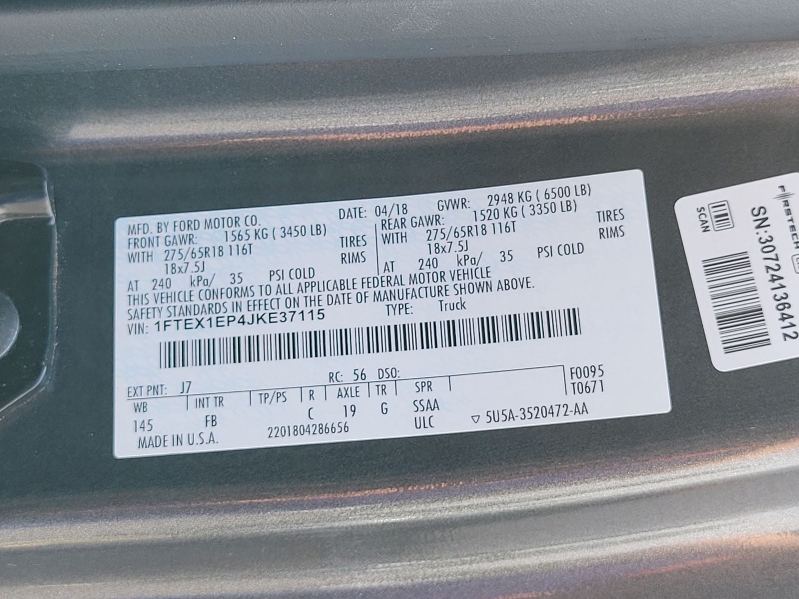 2018 Ford F-150 XLT