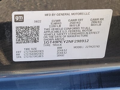 2022 GMC Sierra 2500HD AT4