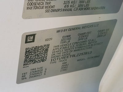 2020 GMC Sierra 1500 AT4