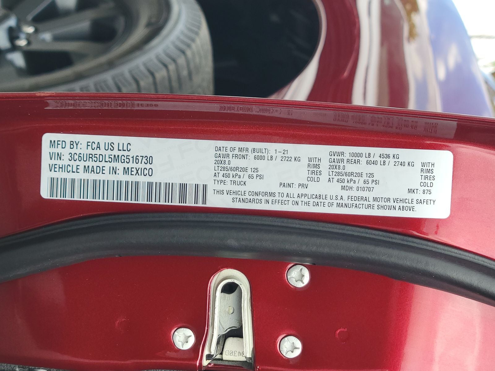 2021 RAM 2500 Big Horn