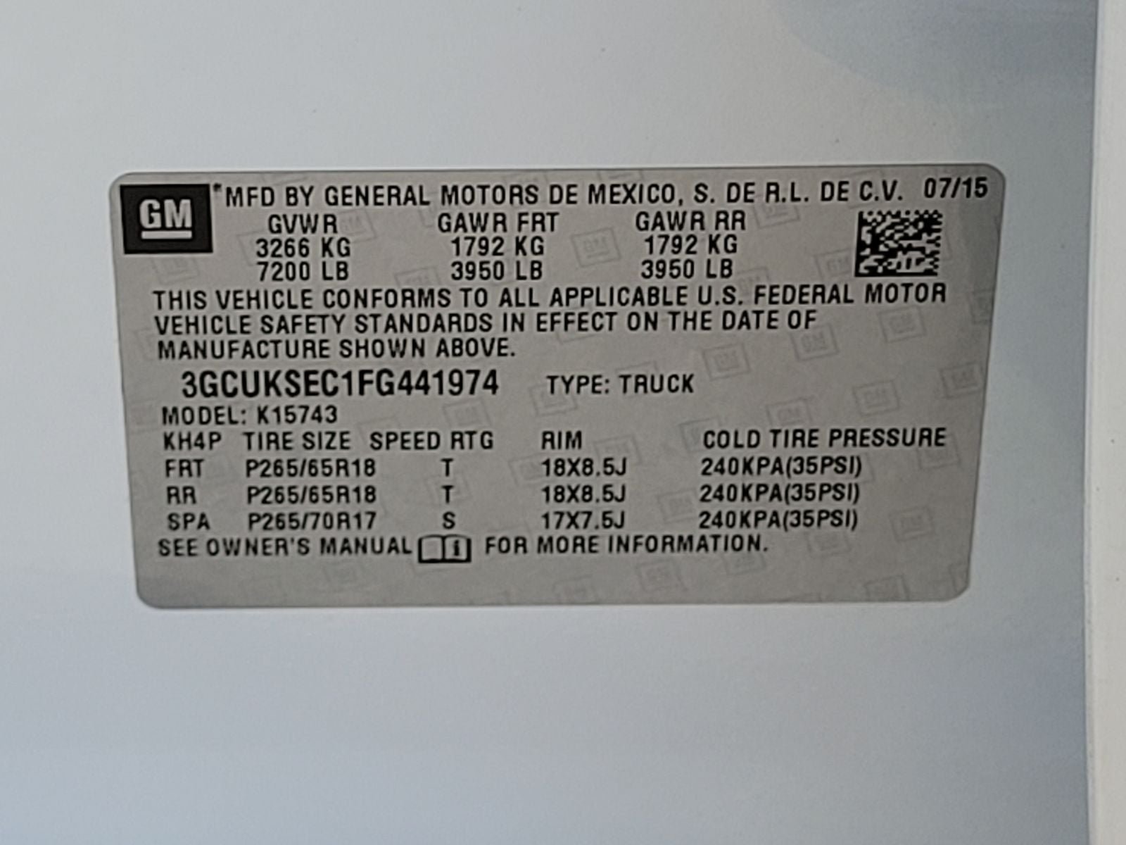 2015 Chevrolet Silverado 1500 LTZ 2LZ