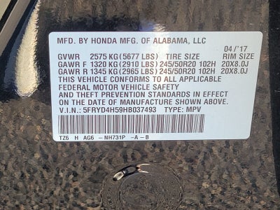 2017 Acura MDX 3.5L SH-AWD w/Technology Package