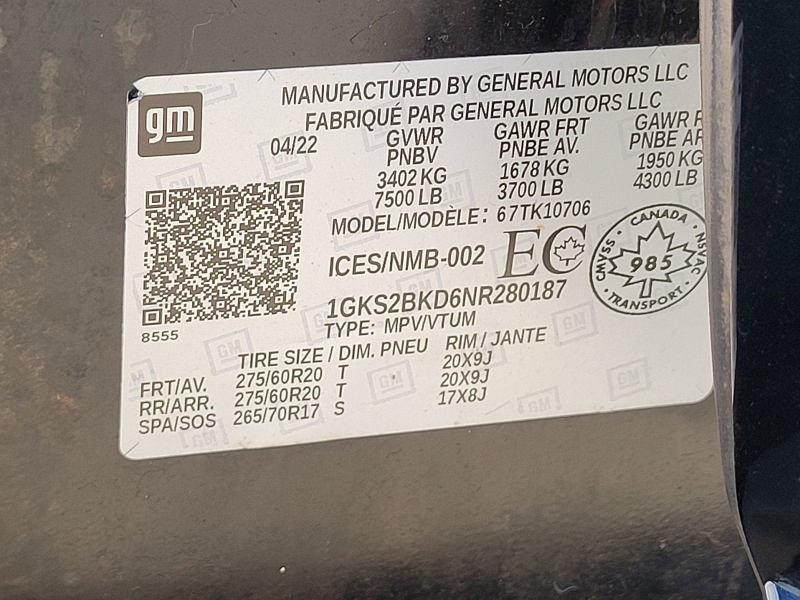 2022 GMC Yukon SLT