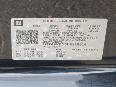 2020 GMC Sierra 3500 HD AT4