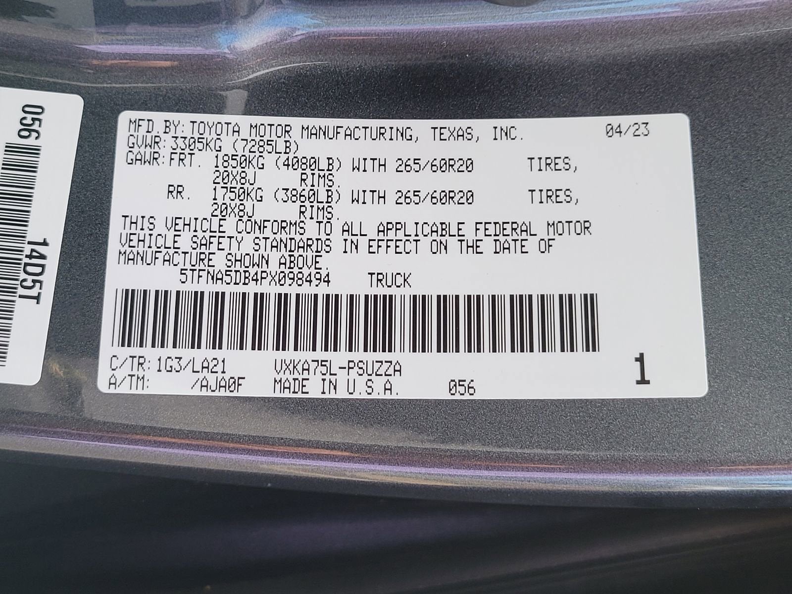 2023 Toyota Tundra 4WD Platinum