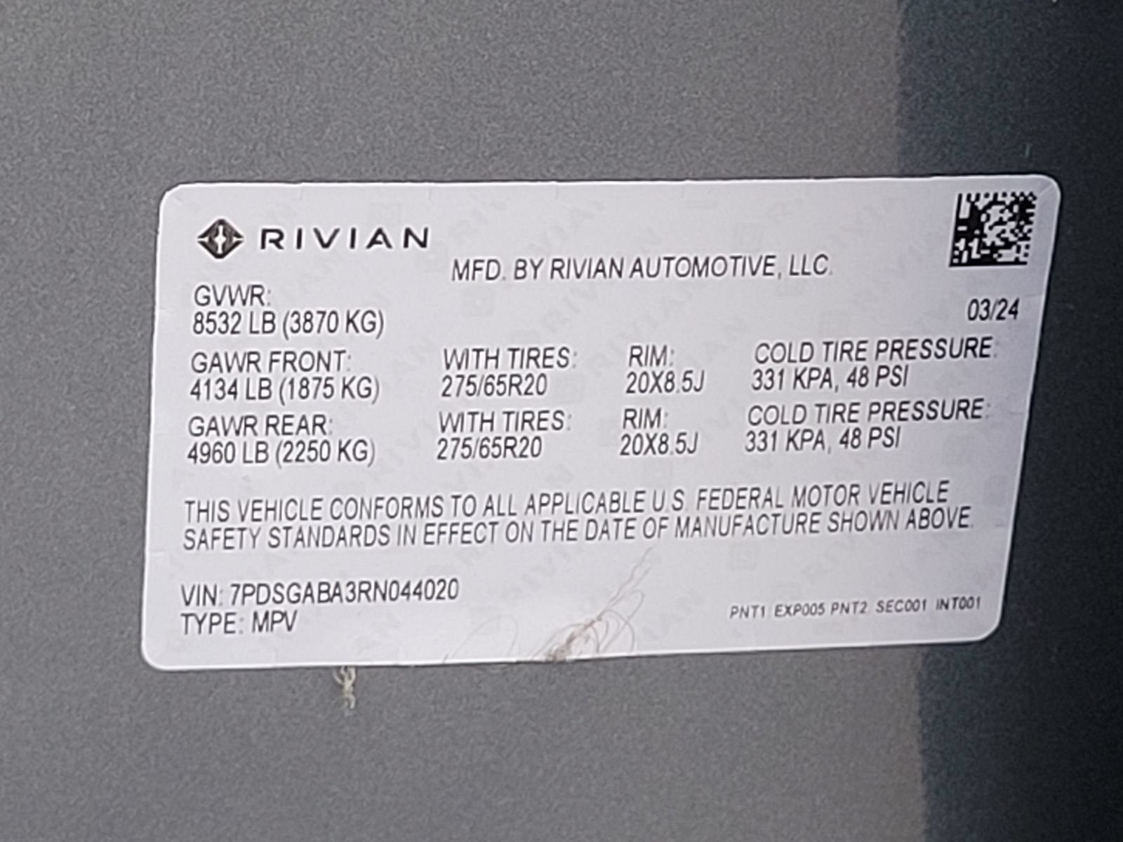 2024 RIVIAN R1S Adventure