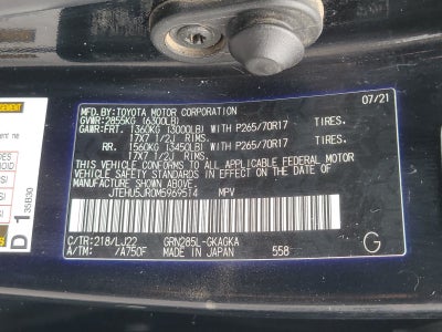 2021 Toyota 4Runner Venture Special Edition