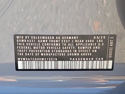 2025 Volkswagen Golf GTI 2.0T SE