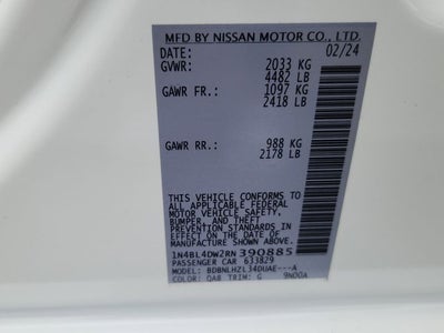 2024 Nissan Altima 2.5 SV