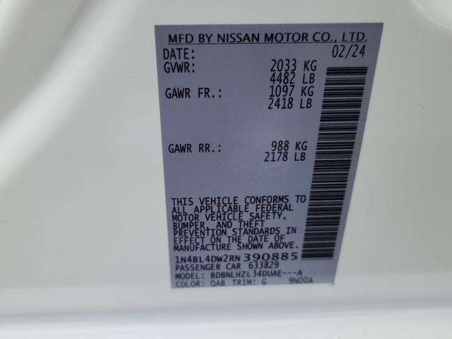 2024 Nissan Altima 2.5 SV