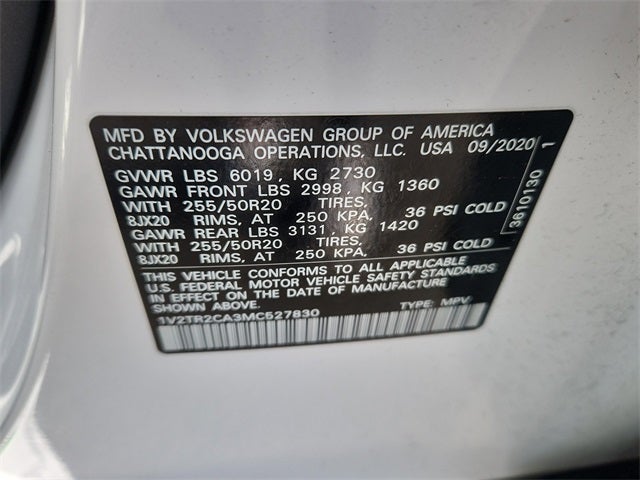 2021 Volkswagen Atlas 3.6L V6 SEL Premium