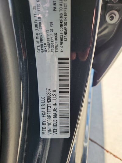 2026 RAM 1500 RAM 1500 BIG HORN CREW CAB 4X4 5'7' BOX