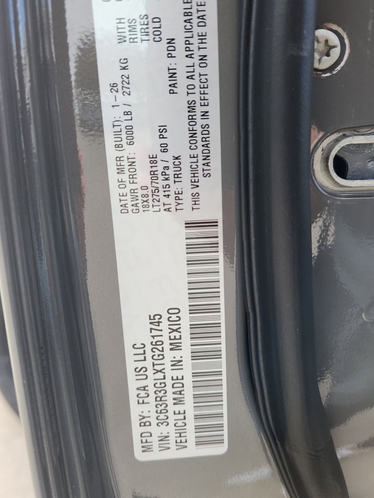 2026 RAM 3500 RAM 3500 TRADESMAN CREW CAB 4X4 8' BOX