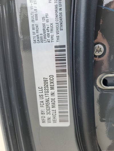 2026 RAM 2500 RAM 2500 LARAMIE MEGA CAB 4X4 6'4' BOX