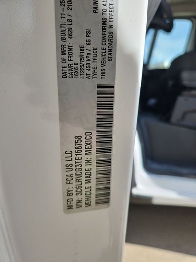 2026 RAM Promaster RAM PROMASTER 2500 TRADESMAN CARGO VAN HIGH ROOF 136' WB