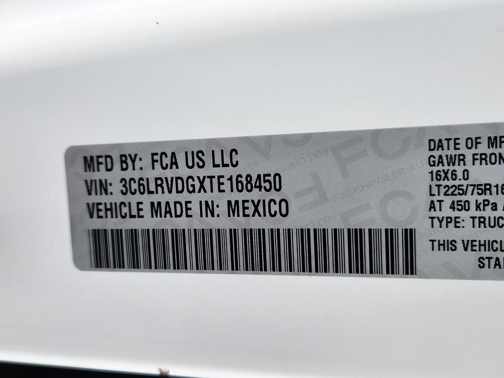 2026 RAM Promaster RAM PROMASTER 2500 TRADESMAN CARGO VAN HIGH ROOF 159' WB