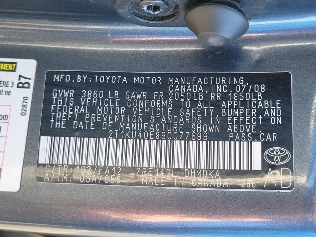 2009 Toyota Matrix Base