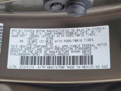 2015 Toyota Tacoma Base