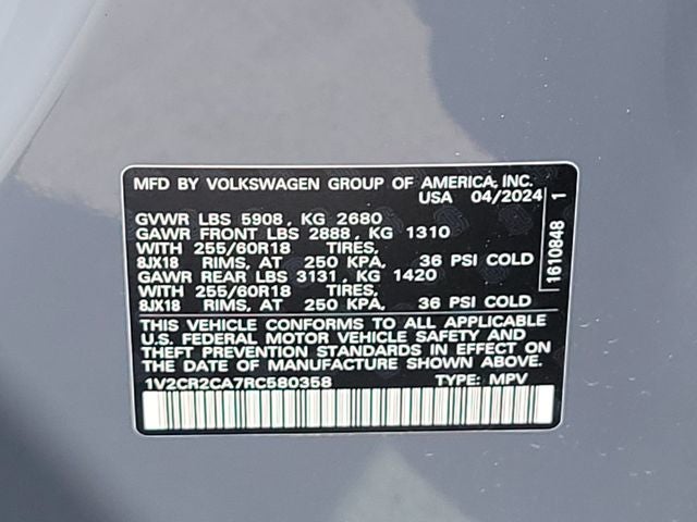 2024 Volkswagen Atlas 2.0T Peak Edition SE w/Technology