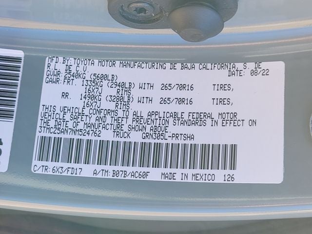 2022 Toyota Tacoma TRD Off-Road V6