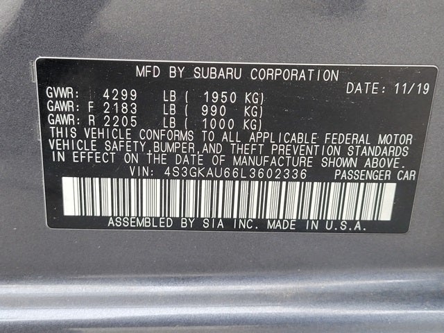 2020 Subaru Impreza Limited