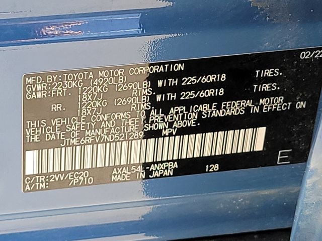 2022 Toyota RAV4 Hybrid XSE
