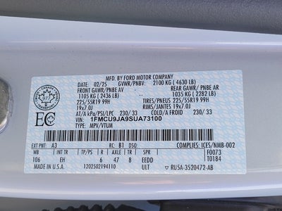 2025 Ford Escape Platinum