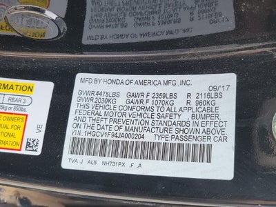 2018 Honda Accord Touring