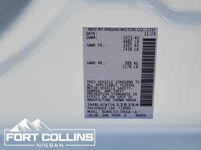 2025 Nissan Altima 2.5 SR