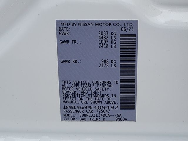 2023 Nissan Altima 2.5 SL