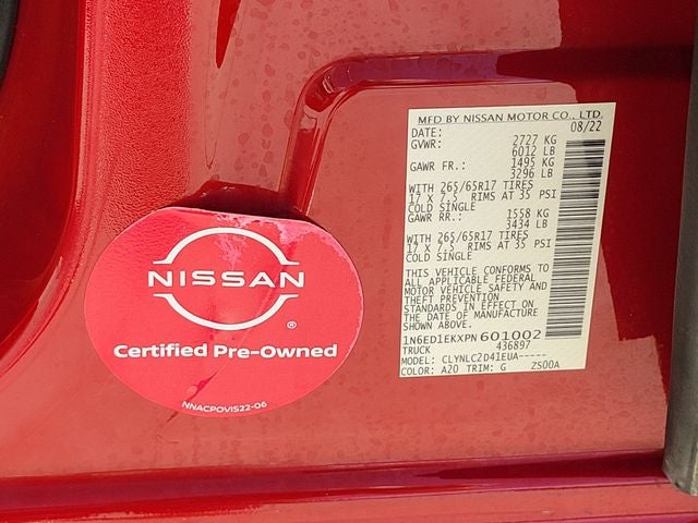 2023 Nissan Frontier SV
