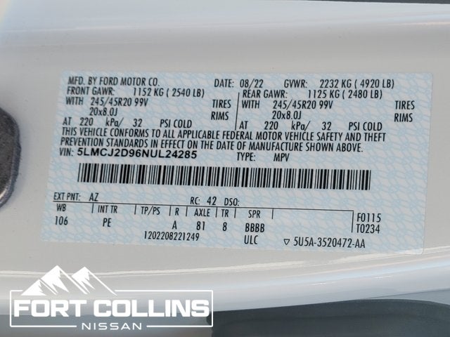 2022 Lincoln Corsair Reserve