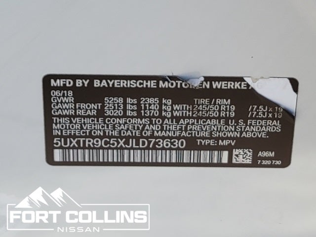 2018 BMW X3 xDrive30i