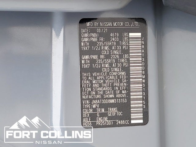 2021 Nissan Rogue Platinum