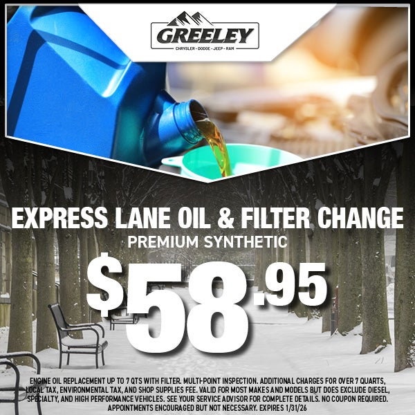 $58.95 Express Lane Oil & Filter Change