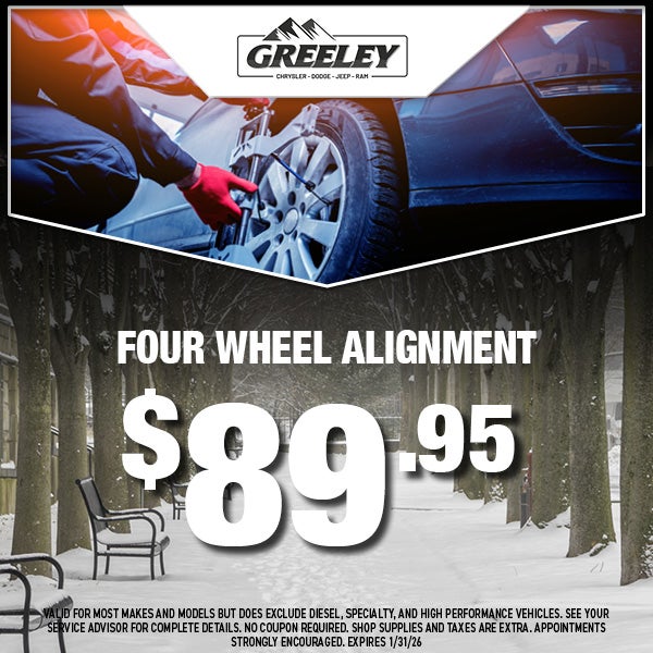 $89.95 Four Wheel Alignment