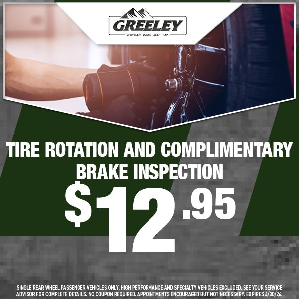 Tire Rotation and Complimentary Brake Inspection