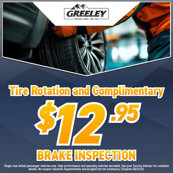 Tire Rotation & Complimentary Brake Inspection