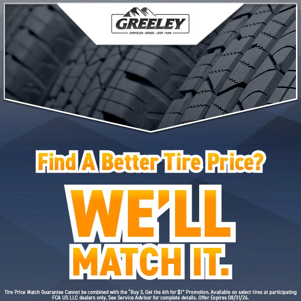 Find a Better Tire Price? We'll Match It!