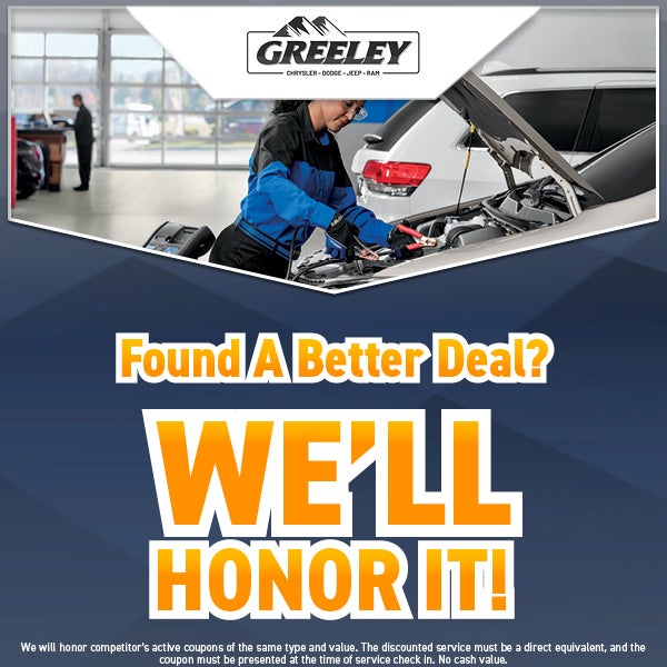 Found a Better Deal? We'll Honor It!