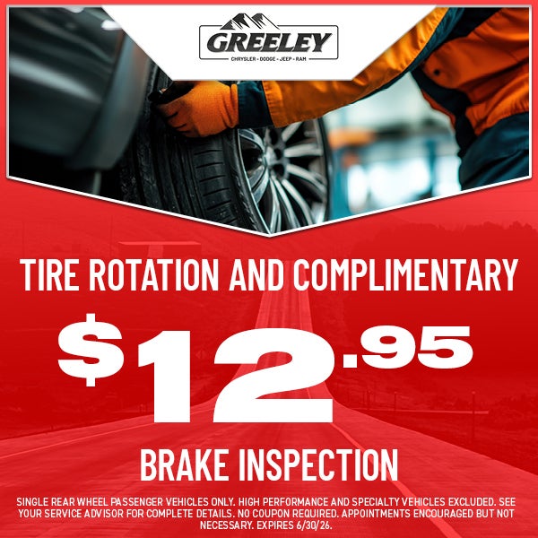 Tire Rotation and Complimentary Brake Inspection