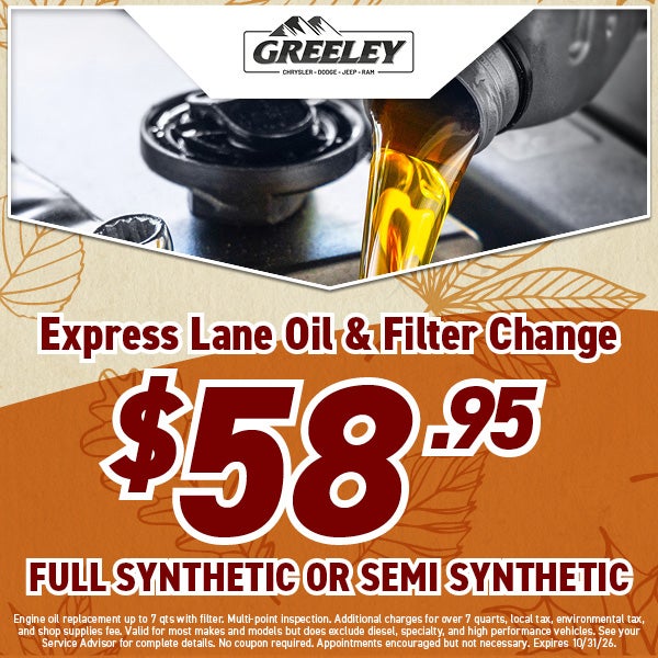 Express Lane Oil & Filter Change