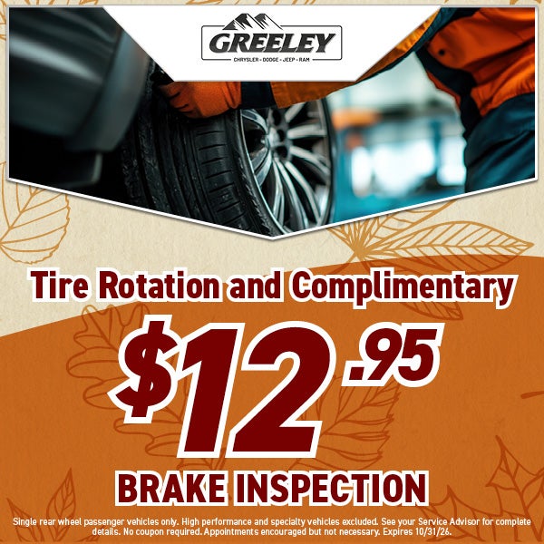 Tire Rotation & Complimentary Brake Inspection